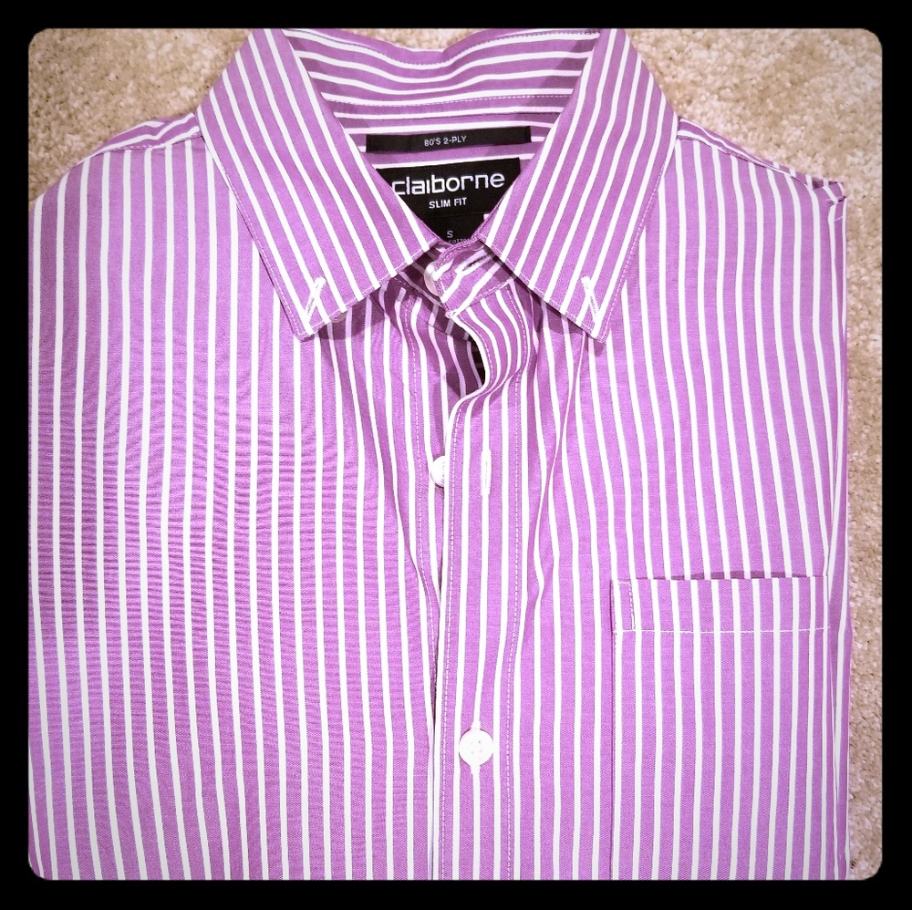Claiborne Small Slim Fit long sleeve dress shirt